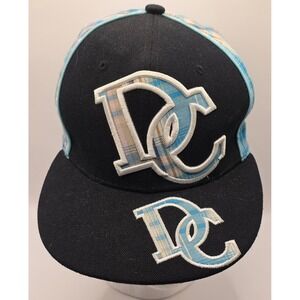 City Hunter DC Logo Fitted Hat‎ Small Black Blue Plaid
Cap